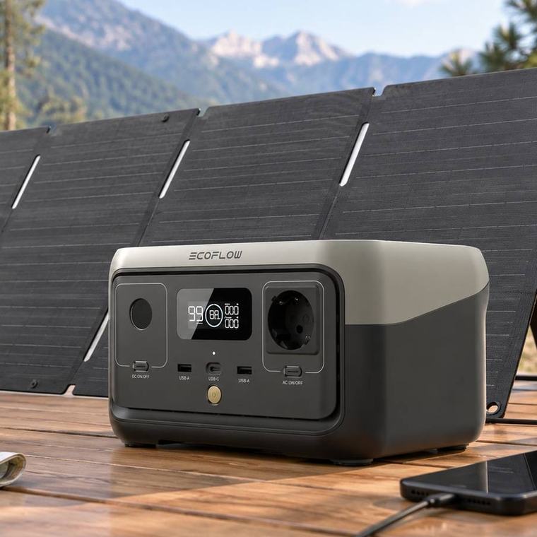 Actualité : La station électrique portable EcoFlow River 2 et son panneau solaire 60 W chute à 258 €