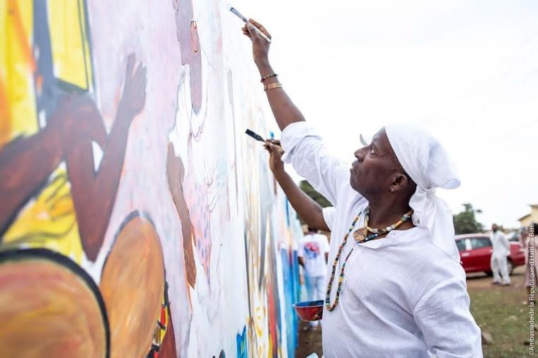 Une fresque dédiée à Toussaint Louverture dévoilée à Allada, au Bénin